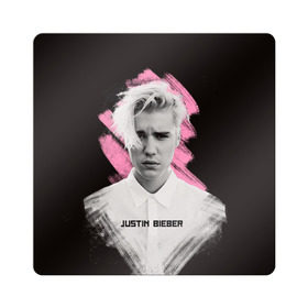 Магнит виниловый Квадрат с принтом Justin Bieber / Pink splash в Курске, полимерный материал с магнитным слоем | размер 9*9 см, закругленные углы | bieber | justin bieber | бибер | джастин бибер