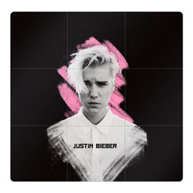Магнитный плакат 3Х3 с принтом Justin Bieber / Pink splash в Курске, Полимерный материал с магнитным слоем | 9 деталей размером 9*9 см | Тематика изображения на принте: bieber | justin bieber | бибер | джастин бибер