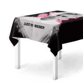 Скатерть 3D с принтом Justin Bieber / Pink splash в Курске, 100% полиэстер (ткань не мнется и не растягивается) | Размер: 150*150 см | bieber | justin bieber | бибер | джастин бибер