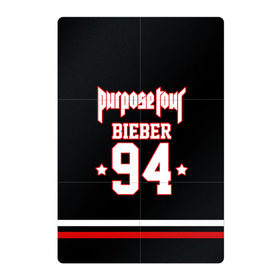 Магнитный плакат 2Х3 с принтом Bieber Team Black в Курске, Полимерный материал с магнитным слоем | 6 деталей размером 9*9 см | bieber | justin bieber | бибер | джастин бибер