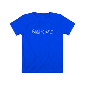 Детская футболка хлопок с принтом Paramore в Курске, 100% хлопок | круглый вырез горловины, полуприлегающий силуэт, длина до линии бедер | 
