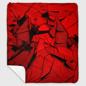 Плед с рукавами с принтом Carbon abstraction RED в Курске, 100% полиэстер | Закругленные углы, все края обработаны. Ткань не мнется и не растягивается. Размер 170*145 | abstraction | geometry | абстракция | геометрия | грань | краски | кубик | кубики | линии | мозаика | разноцветные | ребро | текстура | тени | узор