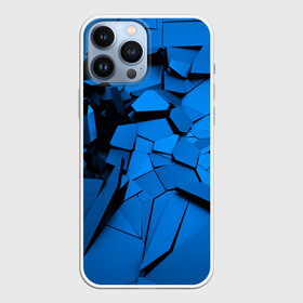 Чехол для iPhone 13 Pro Max с принтом Carbon abstraction BLUE в Курске,  |  | abstraction | geometry | абстракция | геометрия | грань | краски | кубик | кубики | линии | мозаика | разноцветные | ребро | текстура | тени | узор