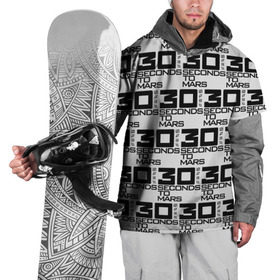 Накидка на куртку 3D с принтом 30 SECONDS TO MARS ROCK BAND в Курске, 100% полиэстер |  | Тематика изображения на принте: 