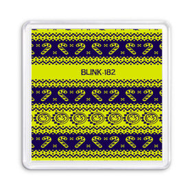 Магнит 55*55 с принтом Blink-182 NEW YEAR COLLECTION в Курске, Пластик | Размер: 65*65 мм; Размер печати: 55*55 мм | 