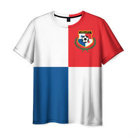Мужская футболка 3D с принтом Панама, форма в Курске, 100% полиэфир | прямой крой, круглый вырез горловины, длина до линии бедер | fifa | фифа | флаг | чемпионат мира