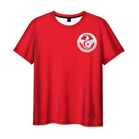Мужская футболка 3D с принтом Тунис, форма в Курске, 100% полиэфир | прямой крой, круглый вырез горловины, длина до линии бедер | cup | fifa | russia | world | фифа | чемпионат мира