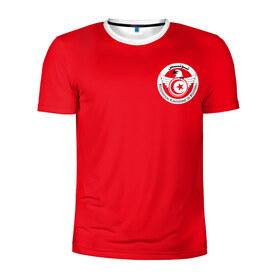 Мужская футболка 3D спортивная с принтом Тунис, форма в Курске, 100% полиэстер с улучшенными характеристиками | приталенный силуэт, круглая горловина, широкие плечи, сужается к линии бедра | cup | fifa | russia | world | фифа | чемпионат мира