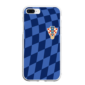 Чехол для iPhone 7Plus/8 Plus матовый с принтом Хорватия форма в Курске, Силикон | Область печати: задняя сторона чехла, без боковых панелей | croatia | fc | fifa | football | national team | uniform | сборная | фифа | фк | форма | футбол | хорватия