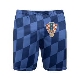Мужские шорты 3D спортивные с принтом Хорватия, форма в Курске,  |  | croatia | fc | fifa | football | national team | uniform | сборная | фифа | фк | форма | футбол | хорватия