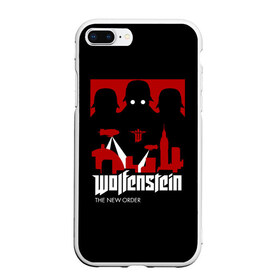 Чехол для iPhone 7Plus/8 Plus матовый с принтом Wolfenstein в Курске, Силикон | Область печати: задняя сторона чехла, без боковых панелей | bj | castle | colossus | new order | old blood | wolfenstein | би джей | блаcковиц | блажкович | блацкович | вольфенштайн | вольфенштейн | вульфенштайн | вульфенштейн | уильям