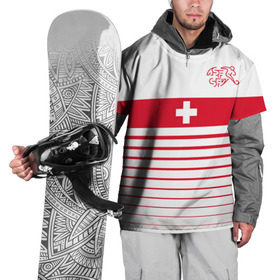 Накидка на куртку 3D с принтом Швейцария, форма в Курске, 100% полиэстер |  | fc | спорт | спортивные | фк | футбол | футбольный клуб | швейцария