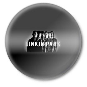 Значок с принтом Группа Linkin Park в Курске,  металл | круглая форма, металлическая застежка в виде булавки | bennington | chester | linkin park | альтернативный | беннингтон | группа | ленкин | линкин | майк | метал | музыкант | ню | нюметал | парк | певец | рок | рэп | честер | электроник