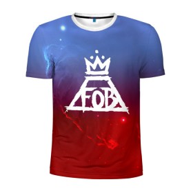 Мужская футболка 3D спортивная с принтом FALL OUT BOY SPACE COLLECTION в Курске, 100% полиэстер с улучшенными характеристиками | приталенный силуэт, круглая горловина, широкие плечи, сужается к линии бедра | Тематика изображения на принте: fall out boy | logo | music | pop | rock | альтернатива | металл | музыка | музыкальный | поп | рок