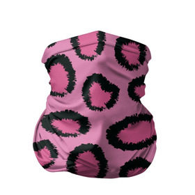 Бандана-труба 3D с принтом Розовый гепард в Курске, 100% полиэстер, ткань с особыми свойствами — Activecool | плотность 150‒180 г/м2; хорошо тянется, но сохраняет форму | Тематика изображения на принте: африка | животное | леопард