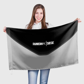 Флаг 3D с принтом RAINBOW SIX SIEGE в Курске, 100% полиэстер | плотность ткани — 95 г/м2, размер — 67 х 109 см. Принт наносится с одной стороны | 