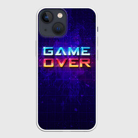 Чехол для iPhone 13 mini с принтом Game Over в Курске,  |  | game | игра | игрок | карта | компьютерные игры | стратегия