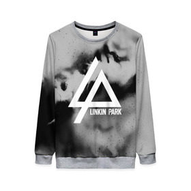 Женский свитшот 3D с принтом LINKIN PARK GRAY ABSTRACT ROCK в Курске, 100% полиэстер с мягким внутренним слоем | круглый вырез горловины, мягкая резинка на манжетах и поясе, свободная посадка по фигуре | linkin park | logo | music | pop | rock | альтернатива | металл | музыка | музыкальный | поп | рок | честер беннингтон