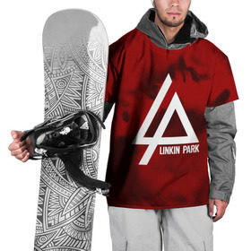 Накидка на куртку 3D с принтом LINKIN PARK COLOR RED MUSIC в Курске, 100% полиэстер |  | linkin park | logo | music | pop | rock | альтернатива | металл | музыка | музыкальный | поп | рок | честер беннингтон