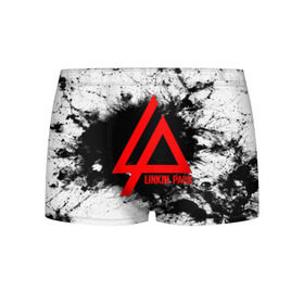 Мужские трусы 3D с принтом LINKIN PARK SPRAY GRAY в Курске, 50% хлопок, 50% полиэстер | классическая посадка, на поясе мягкая тканевая резинка | linkin park | logo | music | pop | rock | альтернатива | металл | музыка | музыкальный | поп | рок | честер беннингтон