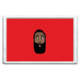 Магнит 45*70 с принтом James Harden в Курске, Пластик | Размер: 78*52 мм; Размер печати: 70*45 | Тематика изображения на принте: 13 | fear the beard | houston rockets | mvp | nba | баскетбол | джеймс харден | нба | хьюстон рокетс