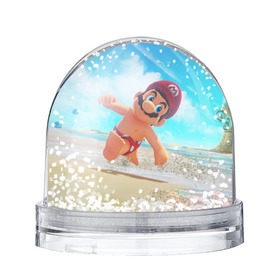 Снежный шар с принтом Super Mario Odyssey в Курске, Пластик | Изображение внутри шара печатается на глянцевой фотобумаге с двух сторон | nintendo | super mario odyssey | марио | нинтендо