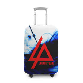 Чехол для чемодана 3D с принтом LINKIN PARK BLUE SMOKE в Курске, 86% полиэфир, 14% спандекс | двустороннее нанесение принта, прорези для ручек и колес | linkin park | logo | music | pop | rock | альтернатива | металл | музыка | музыкальный | поп | рок | честер беннингтон