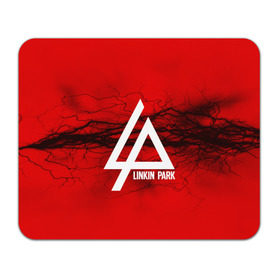 Коврик прямоугольный с принтом LINKIN PARK lightning red в Курске, натуральный каучук | размер 230 х 185 мм; запечатка лицевой стороны | linkin park | logo | music | pop | rock | альтернатива | металл | музыка | музыкальный | поп | рок | честер беннингтон