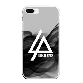 Чехол для iPhone 7Plus/8 Plus матовый с принтом LINKIN PARK SMOKE GRAY 2018 в Курске, Силикон | Область печати: задняя сторона чехла, без боковых панелей | Тематика изображения на принте: linkin park | logo | music | pop | rock | альтернатива | металл | музыка | музыкальный | поп | рок | честер беннингтон