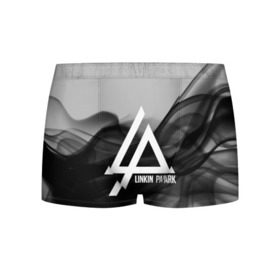 Мужские трусы 3D с принтом LINKIN PARK SMOKE GRAY 2018 в Курске, 50% хлопок, 50% полиэстер | классическая посадка, на поясе мягкая тканевая резинка | linkin park | logo | music | pop | rock | альтернатива | металл | музыка | музыкальный | поп | рок | честер беннингтон