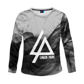 Женский лонгслив 3D с принтом LINKIN PARK SMOKE GRAY 2018 в Курске, 100% полиэстер | длинные рукава, круглый вырез горловины, полуприлегающий силуэт | Тематика изображения на принте: linkin park | logo | music | pop | rock | альтернатива | металл | музыка | музыкальный | поп | рок | честер беннингтон