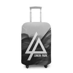 Чехол для чемодана 3D с принтом LINKIN PARK SMOKE GRAY 2018 в Курске, 86% полиэфир, 14% спандекс | двустороннее нанесение принта, прорези для ручек и колес | Тематика изображения на принте: linkin park | logo | music | pop | rock | альтернатива | металл | музыка | музыкальный | поп | рок | честер беннингтон