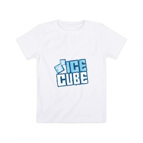 Детская футболка хлопок с принтом Ice Cube в Курске, 100% хлопок | круглый вырез горловины, полуприлегающий силуэт, длина до линии бедер | hip hop | hiphop | ice cube | mc | n.w.a | rap | айс | гангса | джексон | западное побережье | куб | кубе | кубик льда | кьюб | мс | о ши | оши | реп | репер | речитатив | рэп | рэпер | хип | хипхоп | хоп