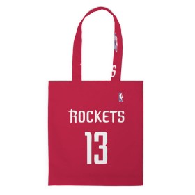 Сумка 3D повседневная с принтом Houston Rockets в Курске, 100% полиэстер | Плотность: 200 г/м2; Размер: 34×35 см; Высота лямок: 30 см | 13 | fear the beard | houston rockets | nba | rise sports | баскетбол | баскетбольная | джеймс харден | нба | номер | спортивная | форма | хьюстон рокетс