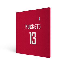 Холст квадратный с принтом Houston Rockets в Курске, 100% ПВХ |  | 13 | fear the beard | houston rockets | nba | rise sports | баскетбол | баскетбольная | джеймс харден | нба | номер | спортивная | форма | хьюстон рокетс