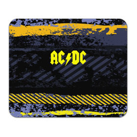 Коврик прямоугольный с принтом AC DC STREET COLLECTION в Курске, натуральный каучук | размер 230 х 185 мм; запечатка лицевой стороны | ac dc | logo | music | pop | rock | альтернатива | металл | музыка | музыкальный | поп | рок