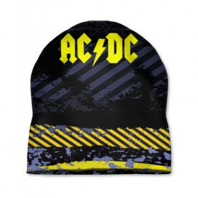 Шапка 3D с принтом AC DC STREET COLLECTION в Курске, 100% полиэстер | универсальный размер, печать по всей поверхности изделия | ac dc | logo | music | pop | rock | альтернатива | металл | музыка | музыкальный | поп | рок