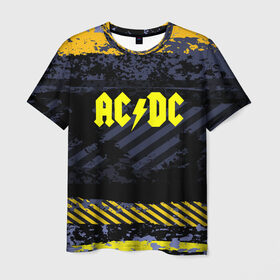 Мужская футболка 3D с принтом AC DC STREET COLLECTION в Курске, 100% полиэфир | прямой крой, круглый вырез горловины, длина до линии бедер | ac dc | logo | music | pop | rock | альтернатива | металл | музыка | музыкальный | поп | рок
