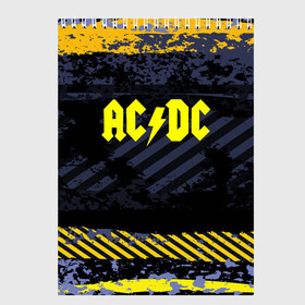 Скетчбук с принтом AC DC STREET COLLECTION в Курске, 100% бумага
 | 48 листов, плотность листов — 100 г/м2, плотность картонной обложки — 250 г/м2. Листы скреплены сверху удобной пружинной спиралью | ac dc | logo | music | pop | rock | альтернатива | металл | музыка | музыкальный | поп | рок