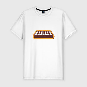 Мужская футболка премиум с принтом Клавиатура в Курске, 92% хлопок, 8% лайкра | приталенный силуэт, круглый вырез ворота, длина до линии бедра, короткий рукав | 