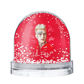 Снежный шар с принтом Лил Пип в Курске, Пластик | Изображение внутри шара печатается на глянцевой фотобумаге с двух сторон | lil peep | rap | густав ор | лил пип | рэп