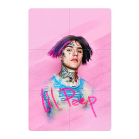Магнитный плакат 2Х3 с принтом Lil Pink в Курске, Полимерный материал с магнитным слоем | 6 деталей размером 9*9 см | Тематика изображения на принте: lil peep | rap | густав ор | лил пип | рэп