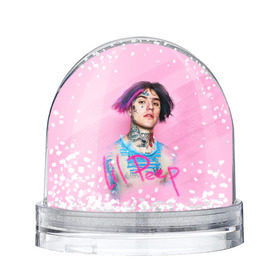 Снежный шар с принтом Lil Pink в Курске, Пластик | Изображение внутри шара печатается на глянцевой фотобумаге с двух сторон | lil peep | rap | густав ор | лил пип | рэп