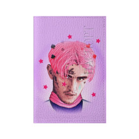 Обложка для паспорта матовая кожа с принтом Lil Prince в Курске, натуральная матовая кожа | размер 19,3 х 13,7 см; прозрачные пластиковые крепления | lil peep | rap | густав ор | лил пип | рэп