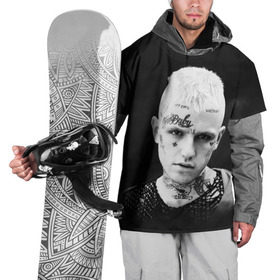 Накидка на куртку 3D с принтом Rip Peep в Курске, 100% полиэстер |  | Тематика изображения на принте: lil peep | rap | густав ор | лил пип | рэп