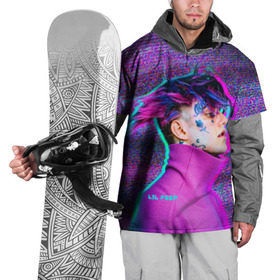 Накидка на куртку 3D с принтом Glitch Peep в Курске, 100% полиэстер |  | lil peep | rap | густав ор | лил пип | рэп