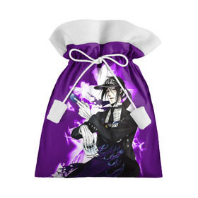 Подарочный 3D мешок с принтом Темный дворецкий в Курске, 100% полиэстер | Размер: 29*39 см | anime | black butler | manga | аниме | демон | манга | сиэль фантомхайв | яна тобосо