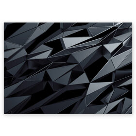 Поздравительная открытка с принтом abstraction в Курске, 100% бумага | плотность бумаги 280 г/м2, матовая, на обратной стороне линовка и место для марки
 | abstraction | geometry | polygon | абстракция | геометрия | грань | краски | кубик | кубики | линии | мозаика | полигон | разноцветные | ребро | текстура | тени | узор