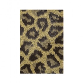 Обложка для паспорта матовая кожа с принтом Шкура гепарда в Курске, натуральная матовая кожа | размер 19,3 х 13,7 см; прозрачные пластиковые крепления | 