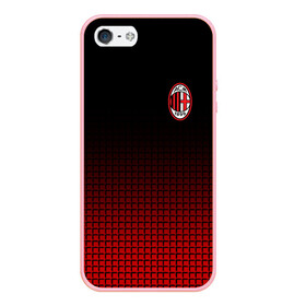 Чехол для iPhone 5/5S матовый с принтом AC MILAN в Курске, Силикон | Область печати: задняя сторона чехла, без боковых панелей | ac milan | fc | fc milan | football | milan | soccer | белый | клуб | красный | милан | спорт | спортивные | фк | футбол | цвет.логотип | черный | эмблема